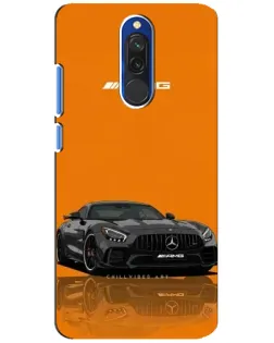 Чехол для Xiaomi Redmi 8 с картинкой «Оранжевый Mercedes AMG»