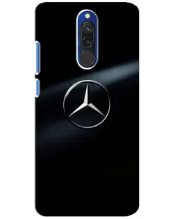 Чехол для Xiaomi Redmi 8 с картинкой «Mercedes на металле»