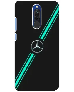 Чехол для Xiaomi Redmi 8 с картинкой «Спортивные линии Mercedes»
