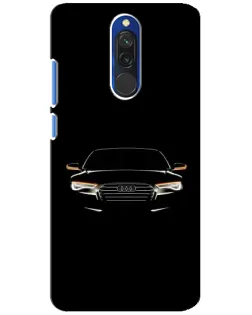 Чехол для Xiaomi Redmi 8 с картинкой «Audi — ночной контур»