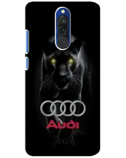 Чехол для Xiaomi Redmi 8 с картинкой «Пантера и Audi»