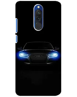 Чехол для Xiaomi Redmi 8 с картинкой «Audi в неоне»