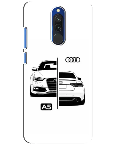 Чехол для Xiaomi Redmi 8 с картинкой «Audi — контрастный дизайн» Чехол для Xiaomi Redmi 8 с картинкой «Audi — контрастный дизайн»