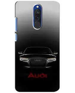 Чехол для Xiaomi Redmi 8 с картинкой «Audi — градиентный контур»