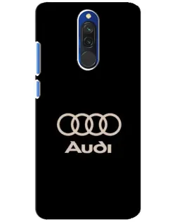 Чехол для Xiaomi Redmi 8 с картинкой «Audi — золотой логотип»