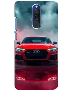 Чехол для Xiaomi Redmi 8 с картинкой «Audi RS — красный стиль»