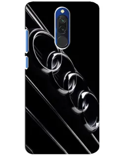 Чехол для Xiaomi Redmi 8 с картинкой «Audi — абстрактные кольца»