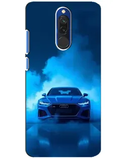 Чехол для Xiaomi Redmi 8 с картинкой «Audi — голубая энергия»