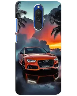 Чехол для Xiaomi Redmi 8 с картинкой «Audi — закат»