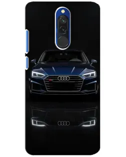 Чехол для Xiaomi Redmi 8 с картинкой «Audi — ночное отражение»