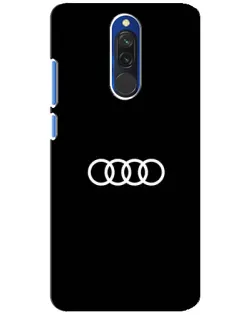 Чехол для Xiaomi Redmi 8 с картинкой «Audi White Logo»