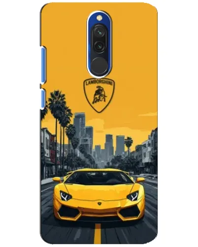 Чехол для Xiaomi Redmi 8 с картинкой «Желтый Lamborghini город» Чехол для Xiaomi Redmi 8 с картинкой «Желтый Lamborghini город»