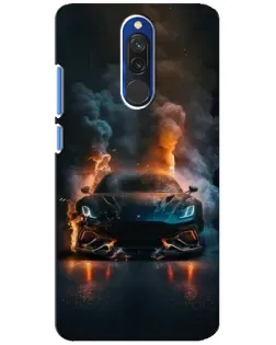 Чехол для Xiaomi Redmi 8 с картинкой «Lamborghini дымная эстетика»