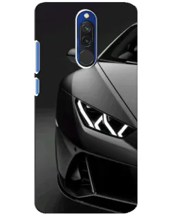 Чехол для Xiaomi Redmi 8 с картинкой «Lamborghini фары детализация»
