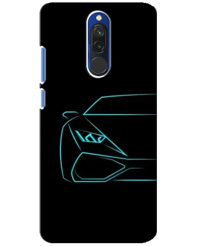 Чехол для Xiaomi Redmi 8 с картинкой «Голубой силуэт Lamborghini» Чехол для Xiaomi Redmi 8 с картинкой «Голубой силуэт Lamborghini»