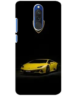 Чехол для Xiaomi Redmi 8 с картинкой «Lamborghini желтый акцент»