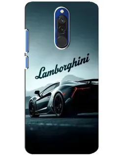 Чехол для Xiaomi Redmi 8 с картинкой «Классическая надпись Lamborghini»