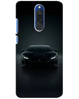 Чехол для Xiaomi Redmi 8 с картинкой «Черный Lamborghini Aventador»