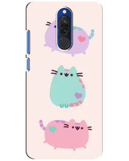 Чехол для Xiaomi Redmi 8 с картинкой «Pusheen трио» Чехол для Xiaomi Redmi 8 с картинкой «Pusheen трио»