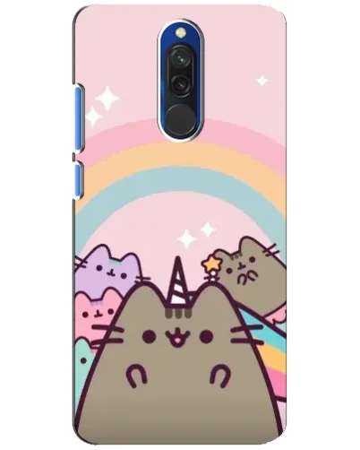 Чехол для Xiaomi Redmi 8 с картинкой «Единорог Pusheen»