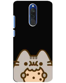 Чехол для Xiaomi Redmi 8 с картинкой «Пушин на черном»