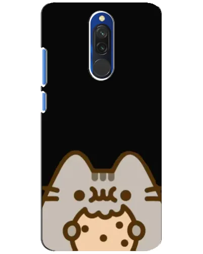 Чехол для Xiaomi Redmi 8 с картинкой «Пушин на черном»