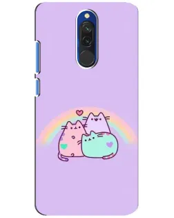 Чехол для Xiaomi Redmi 8 с картинкой «Радужные Пушины»