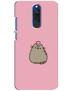 Чехол для Xiaomi Redmi 8 с картинкой «Pusheen сердце»