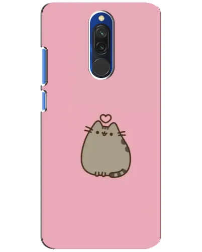 Чехол для Xiaomi Redmi 8 с картинкой «Pusheen сердце»
