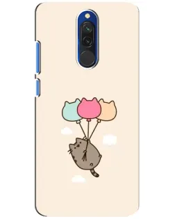 Чехол для Xiaomi Redmi 8 с картинкой «Пушин на шариках»