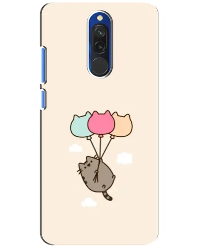 Чехол для Xiaomi Redmi 8 с картинкой «Пушин на шариках»