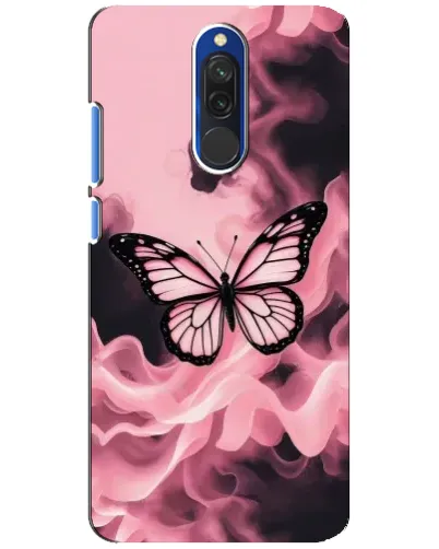 Чехол для Xiaomi Redmi 8 с картинкой «Бабочка в дыму»