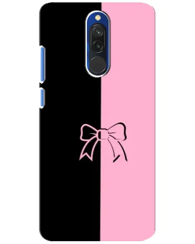 Чехол для Xiaomi Redmi 8 с картинкой «Половинки банта»