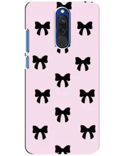 Чехол для Xiaomi Redmi 8 с картинкой «Черные банты Coquette»