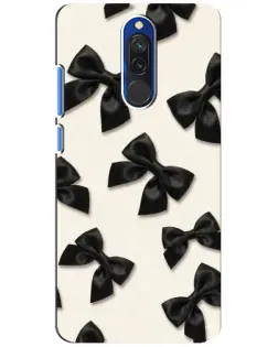 Чехол для Xiaomi Redmi 8 с картинкой «Черные бантики»