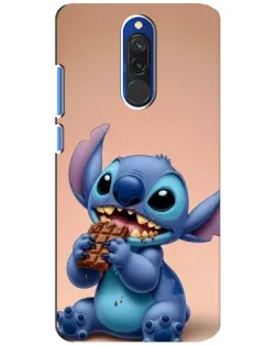 Чохол для Xiaomi Redmi 8 з картинкою «Стіч їсть шоколад»