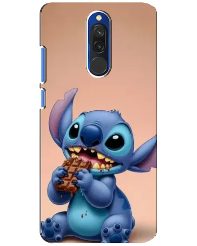 Чохол для Xiaomi Redmi 8 з картинкою «Стіч їсть шоколад»