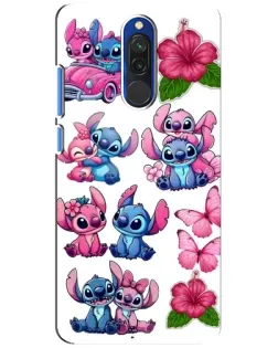 Чохол для Xiaomi Redmi 8 з картинкою «Стікери Stitch та Angel»