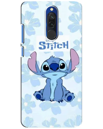Чохол для Xiaomi Redmi 8 з картинкою «Stitch серед квітів»
