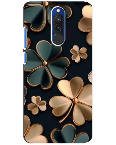Чехол для Xiaomi Redmi 8 с картинкой «Клевер в золоте»