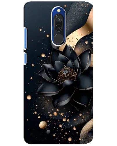 Чехол для Xiaomi Redmi 8 с картинкой «Черный лотос»