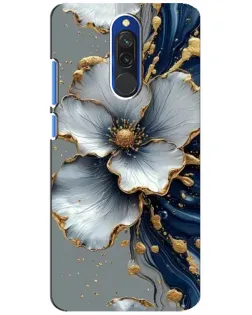 Чехол для Xiaomi Redmi 8 с картинкой «Белый цветок и золотой флюид» Чехол для Xiaomi Redmi 8 с картинкой «Белый цветок и золотой флюид»