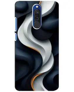 Чохол для Xiaomi Redmi 8 з картинкою «Об'ємні чорно-білі стрічки» Чохол для Xiaomi Redmi 8 з картинкою «Об'ємні чорно-білі стрічки»