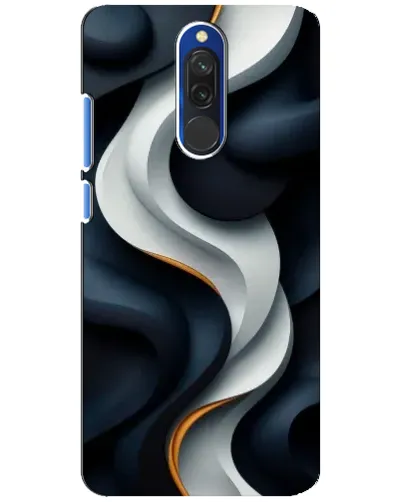 Чохол для Xiaomi Redmi 8 з картинкою «Об'ємні чорно-білі стрічки» Чохол для Xiaomi Redmi 8 з картинкою «Об'ємні чорно-білі стрічки»