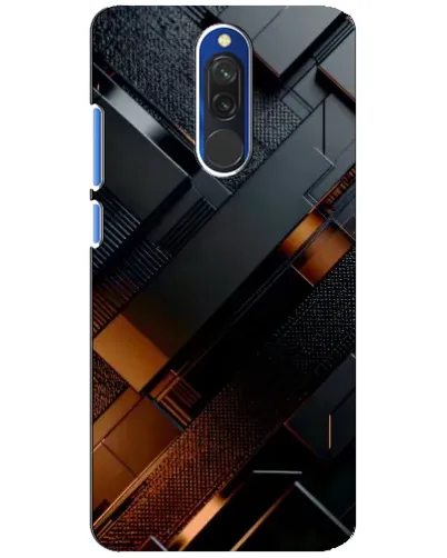 Чохол для Xiaomi Redmi 8 з картинкою «Чорні геометричні блоки» Чохол для Xiaomi Redmi 8 з картинкою «Чорні геометричні блоки»