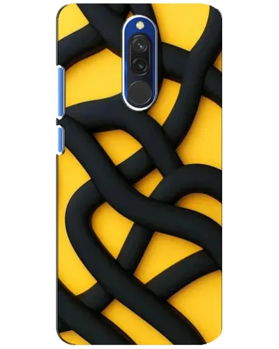 Чохол для Xiaomi Redmi 8 з картинкою «Чорне жовте переплетення» Чохол для Xiaomi Redmi 8 з картинкою «Чорне жовте переплетення»