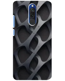 Чохол для Xiaomi Redmi 8 з картинкою «Об'ємне сіре плетіння»