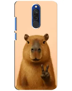 Чохол для Xiaomi Redmi 8 з картинкою «Капібара вікторія»