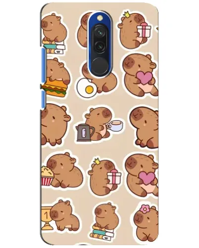 Чехол для Xiaomi Redmi 8 с картинкой «Капибары паттерн» Чехол для Xiaomi Redmi 8 с картинкой «Капибары паттерн»