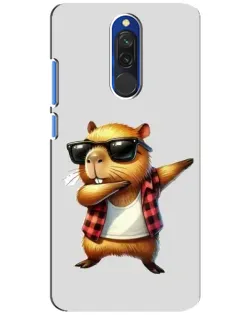 Чохол для Xiaomi Redmi 8 з картинкою «Капібара репер даб»
